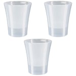 Lot de 3 pots pour orchidées avec réserve d'eau - Arte-dea transparent 2 litres