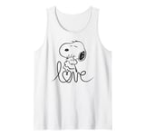 Peanuts Snoopy And Woodstock Love Outline Tank Top