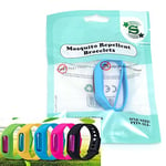 SHATCHI Natural Repellent Mosquito Insect Bracelet Non Toxic Deet-Free Band Soft Rubber Material, Multi, One Size