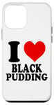 Coque pour iPhone 12 mini I Love Pudding Black