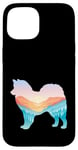 Coque pour iPhone 15 American Eskimo Dog Nature Randonnée Chien Sunrise Adventure