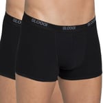 Sloggi Kalsonger 2P For Men Basic Short Svart bomull Small Herr