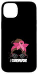 Coque pour iPhone 14 Plus Ruban rose pour la sensibilisation au cancer du sein #Survivor