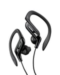 JVC, Ecouteurs Clip Oreille Sport réglable pour Un Ajustement Parfait, HA-EB75-BN-U (Noir)