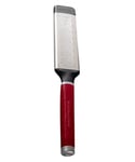 KitchenAid - Râpe à Fromage Ultra Fine en Inox avec Manche Arrondi, Dents Double Face - Couleur Rouge Cerise