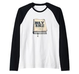 Pretty Holy Bible Outfit for Books and Christ Lovers Raglan Baseball Tee