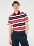 Lacoste Golf Bold Stripe Polo Shirt - Multi, Multi, Size S, Men