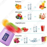 380ML Electric Mini Juicer Cup Mixer Portable Smoothie Blender USB Rechargeable