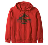 Jurassic Park Classic Logo Black T-Rex Zip Hoodie