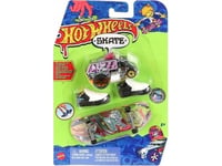 Mattel Hot Wheels Skateboard + Skor + Bil Hvk46