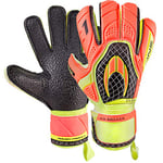 Ho Soccer One Flat Turf Gants de Portier Mixte Adulte, Warning/Noir/Lime, 4