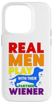 Coque pour iPhone 14 Pro Rainbow LGBT Love Weiners Dogs Love Love Funny Gay Man Pride Fun