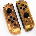 Left Right Housing For Nintendo Switch Joy-con Tool Set Clear Transparent Orange