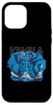 Coque pour iPhone 14 Plus Blue Cats Wave for Kamala Cat Owners Chat pour Kamala Cat