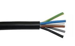 TECCON Tec-Flex kabel 5G1 5mm² sort (metervare)