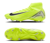 Nike Men's Zm Superfly 10 Acad Fg/Mg Football Shoe, Volt/Black, 8 UK