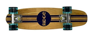 Ridge Skateboards Bois Mini Cruiser Board, Original, Complet, 55cm Bleu Clair Original Mini Maple