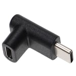 vhbw Adaptateur USB C coudé 90°, mâle vers femelle pour ordinateur portable, notebook, etc - Adaptateur à angle droit, noir