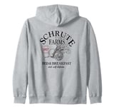 The Office Schrute Farms Large Label Zip Hoodie