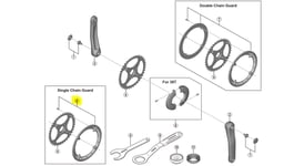 Shimano SM-CRE50 Kedjeskydd Svart, 38T