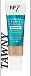 No7 Protect & Perfect INTENSE Advanced All In One Foundation TAWNY SPF 50+