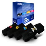 8x Europcart Toner for Kyocera Ecosys P-5021-cdn P-5021-cdw M-5521-cdn