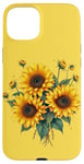 iPhone 15 Plus Yellow Sunflowers Cute summer flowers Floral Positivity Case