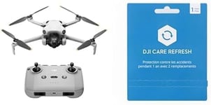 DJI Mini 4 Pro+ Card DJI Care Refresh 1-Year Plan, Mini Drone Pliable avec Caméra HDR 4K pour Adultes, Moins de 0,549 lb/249 g, Temps de Vol 34 min, Distance de Transmission Vidéo max. 20 km