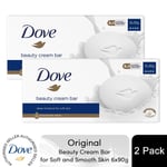 Dove Original Beauty Cream Bar Deep Moisture for Soft and Smooth Skin 6x90g, 2pk