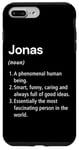 iPhone 7 Plus/8 Plus Jonas Name Definition Funny Dictionary Case