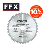 Trend CSB/21060TC 210mm 60T x 30mm Bore DeWalt DCS7485 54V TCT Table Saw Blade