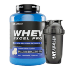 Whey Protein Powder Whey Excel Pro Banana With Whey Isolate 2kg Out Angled Lean