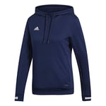 Adidas Women's T19 HOODY W Sweatshirt, Team Navy Blue/White, XL