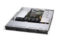 Supermicro A+ Server 1014S-Wtrt - Server - Rackmonterbar 1U - 1-Veis - Ingen Cpu Inntil - Ram 0 Gb - Sata - Hot-Swap 3.5" Brønn(Er) - Uten Hdd - Ast2500 - 10 Gigabit Ethernet - Monitor: Ingen - Svart