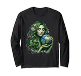 Gaia's Embrace: A Pagan Tribute to Mother Earth on a Tee new Long Sleeve T-Shirt