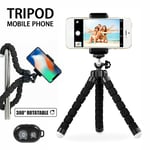 Mini Mobile Phone Holder Universal Tripod Stand Grip Selfie &1 Remote Control Uk