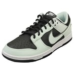 Nike Dunk Low Retro Premium Mens Fashion Trainers in Black Green - 11.5 UK