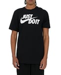 Nike Homme Just Do It Swoosh T-Shirt, Black/White, XXL EU