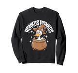 Honkus Ponkus Funny Duck Witch Halloween Magic Sweatshirt