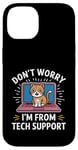 Coque pour iPhone 14 Funny Tech Support Chat Humour Logiciel de cybersécurité pour ordinateur portable