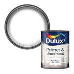 Dulux Primer & Undercoat Paint For Wood - 750Ml, White