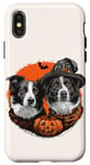 iPhone X/XS Halloween Border Collie Dogs Cute Witch Dog Pumpkin Bat Case