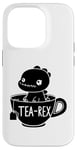 Coque pour iPhone 14 Pro Dinosaure drôle Tea-Rex T-Rex Dinosaure