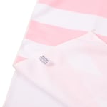 (Pink)Microfiber Beach Towel Stripe Fast Drying Soft Super Absorbent Sand AS