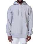 Champion Men's Reverse Weave Hoodie Hoody, Oxford Gray/Left Chest C Logo, M UK