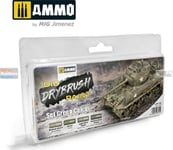 Vallejo Ammo: Dio Drybrush Paint - Set Green Colors