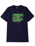 Obey Clothing Wake Up Call Classic Tee - Navy Size: Medium, Colour: Navy