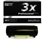 3x Pro Toner for Lexmark MS-315-dn MS-510-dn MS-610-de MS-310-d MS-410-d