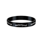 Motorhead Logo Silikonarmband En Storlek Svart Black One Size