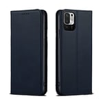 Xiaomi Redmi Note 10 Pro 5G Black PU Leather Magnetic Closure Case Cover